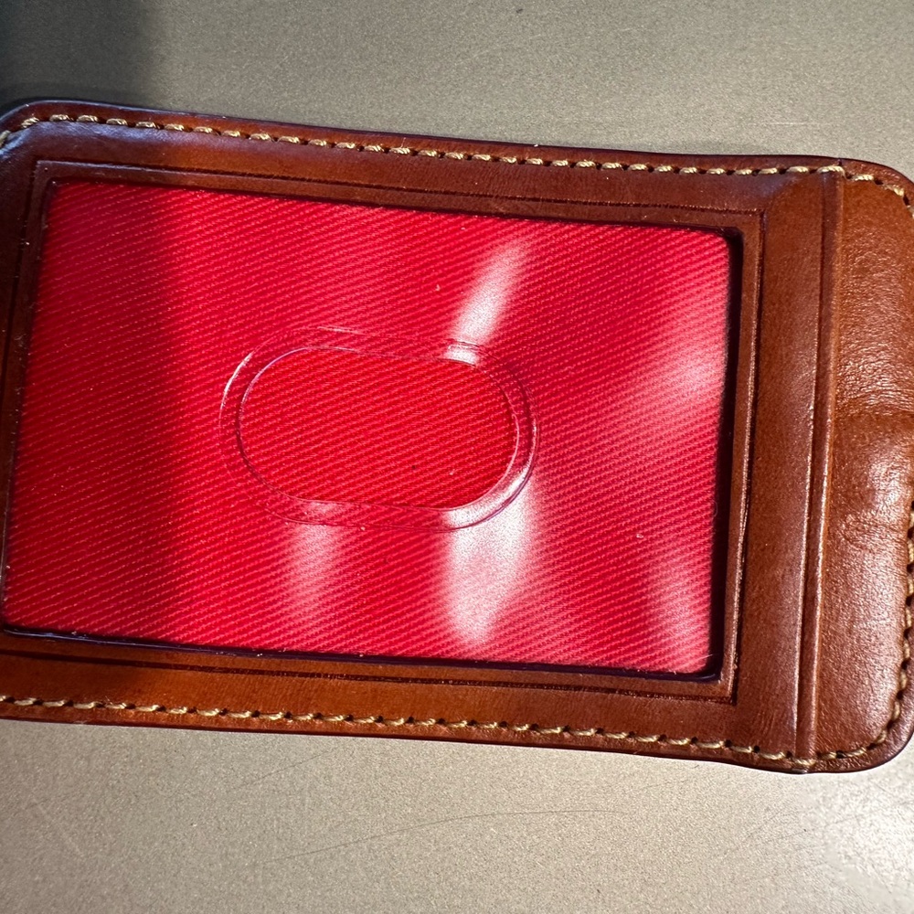 Dooney & Bourke Brown and Gold Monogram Bag Wallet , Great for Travel - Picture 3 of 3